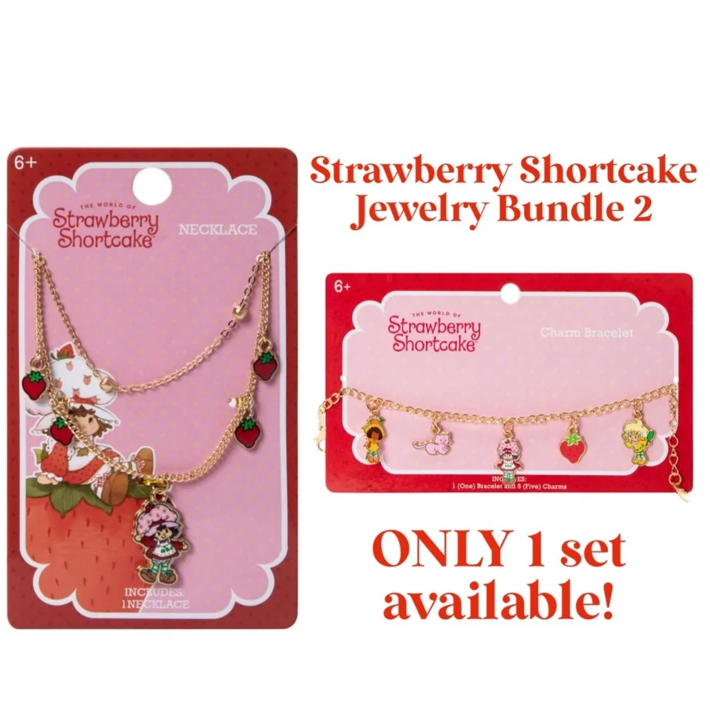 NWT! Too Cute Strawberry Shortcake Jewelry Bundle #2!